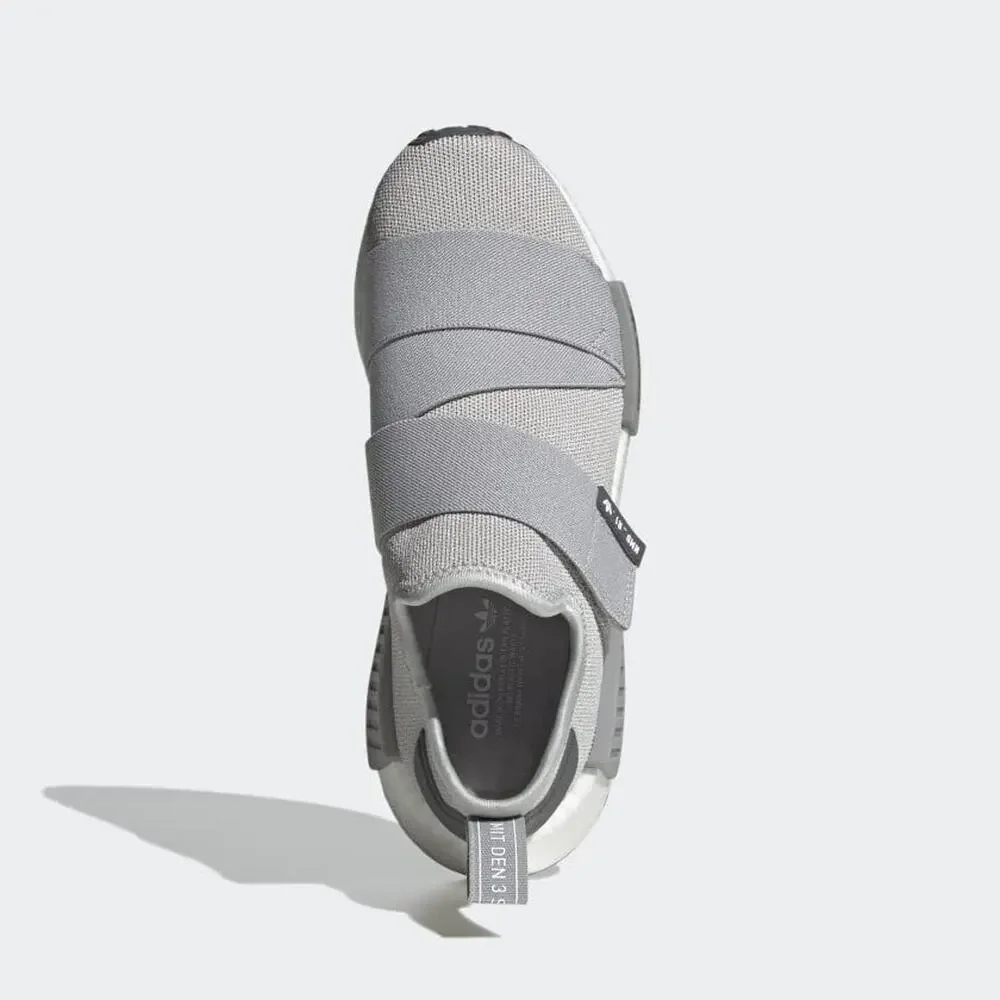Adidas Women's NMD_r1 Sneaker, Grey/White/Grey, 9‎
